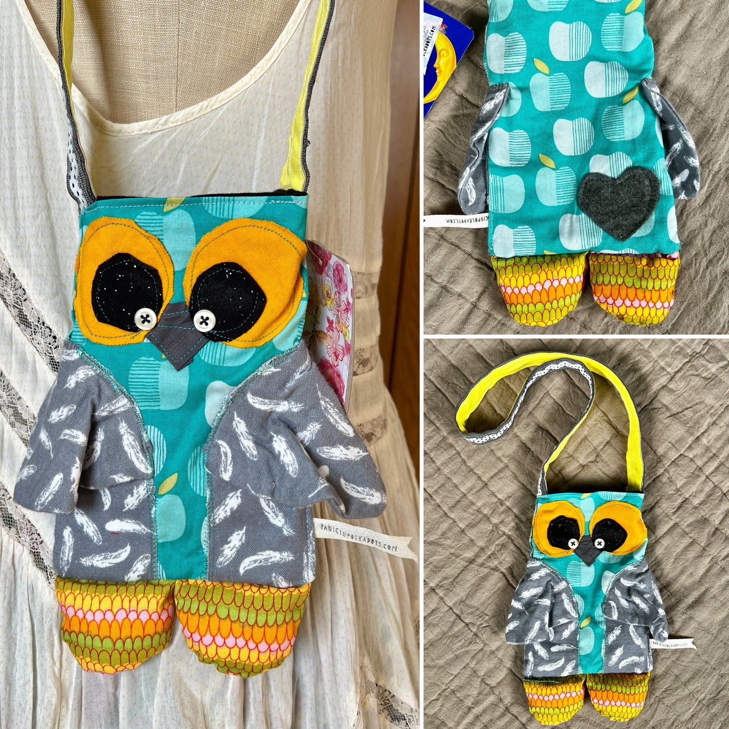 Handcrafted Tote Bag - Monster or Animal Friend - Small Satchel