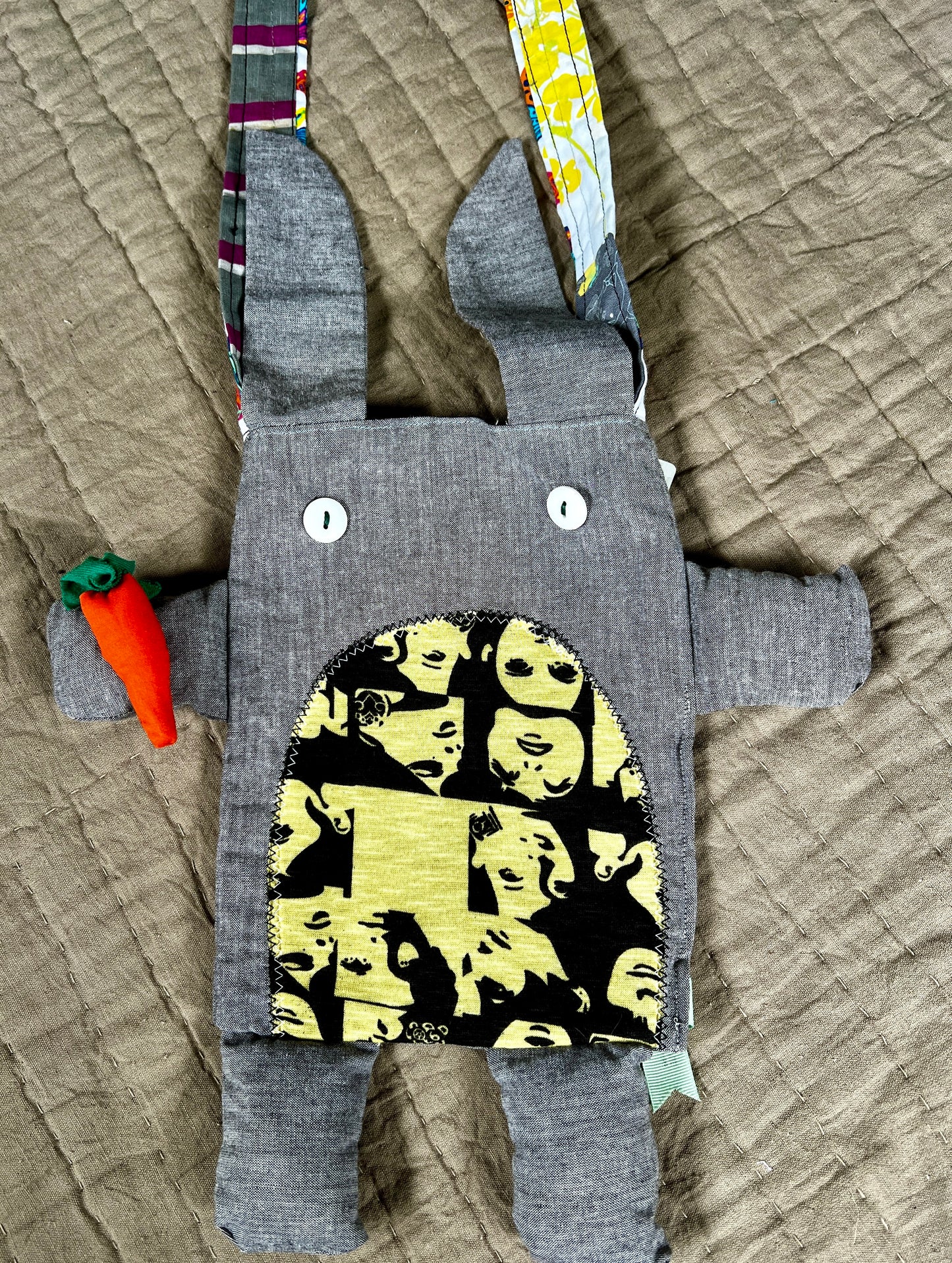 Tote Bag - Bunny Animal Friend - Small Satchel or Large Tote