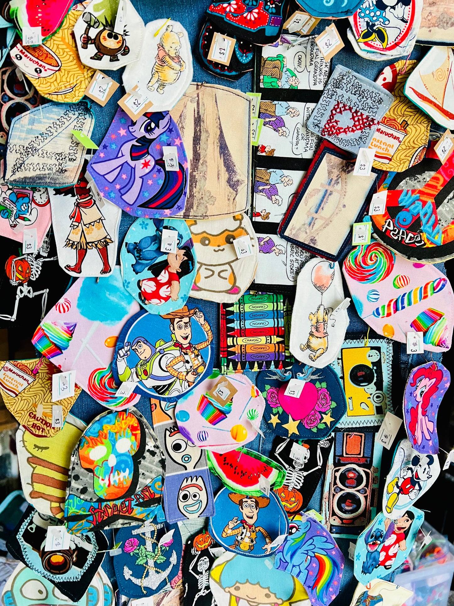 Panic Punk Patch - Scrappy, Ice Cream Cones or Hexie Flowers