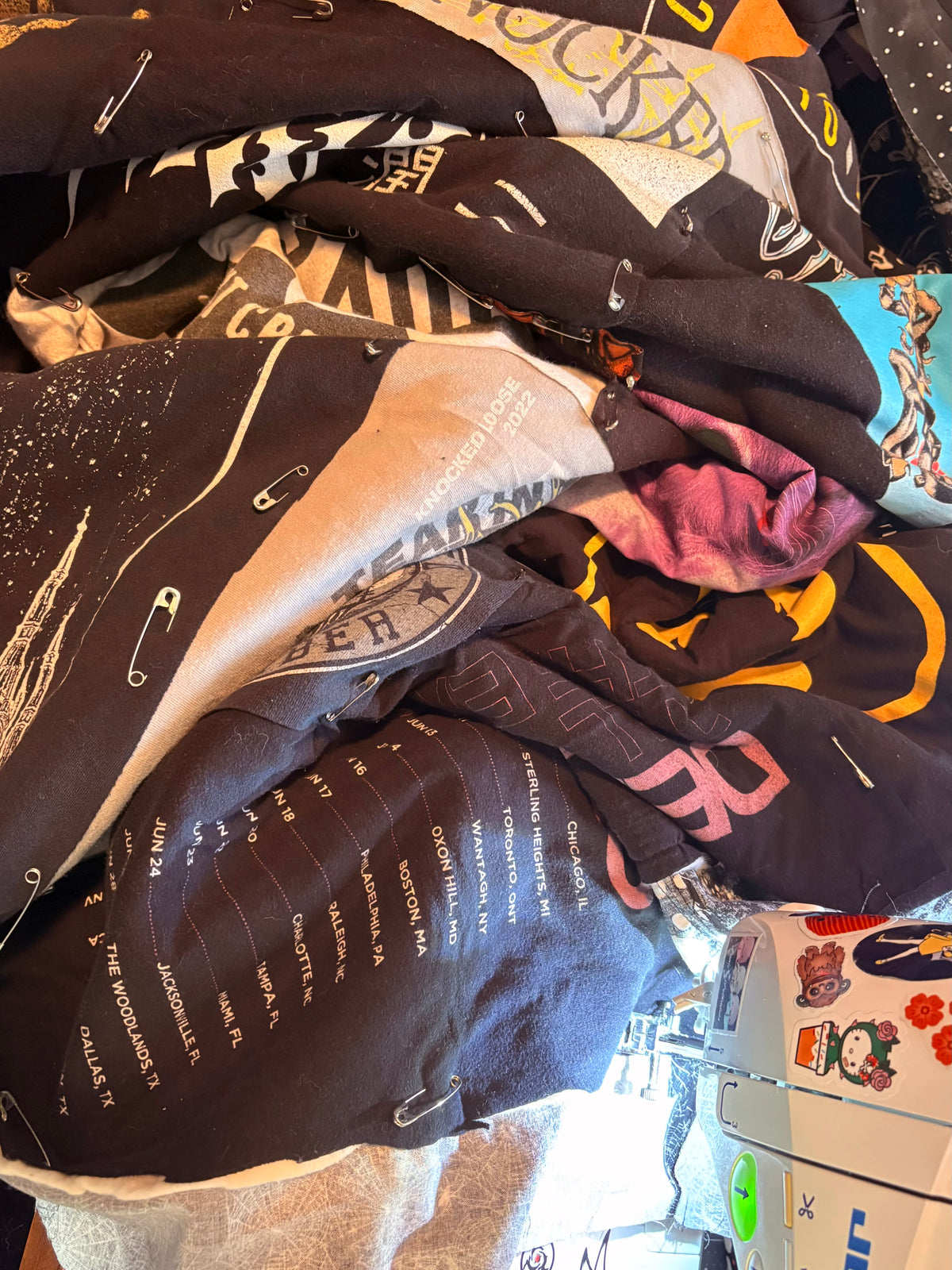 Custom Order - Meg J - Tshirt Quilt - XL Twin Black Cotton Backing