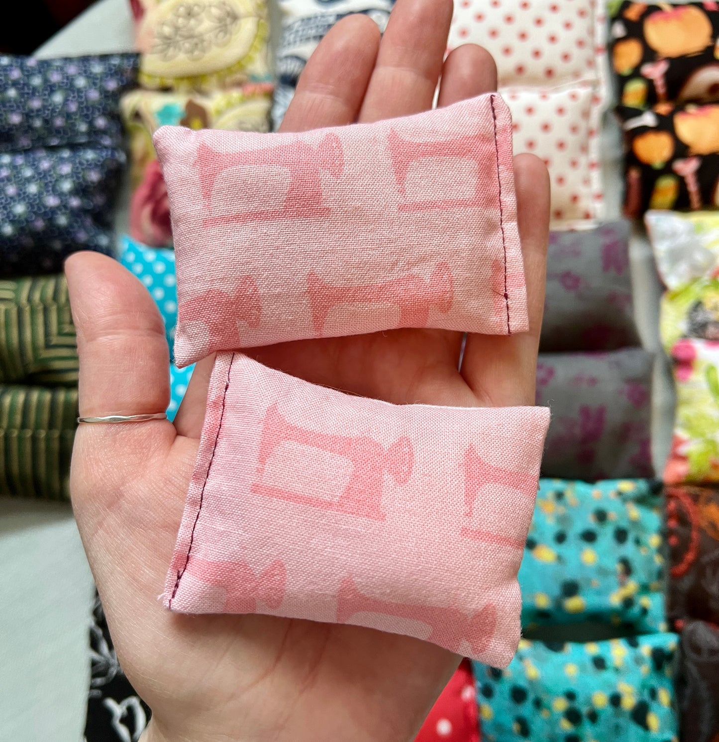Barbie Doll Pillows - Pair of Miniature Throw Pillows -  1:6 Scale