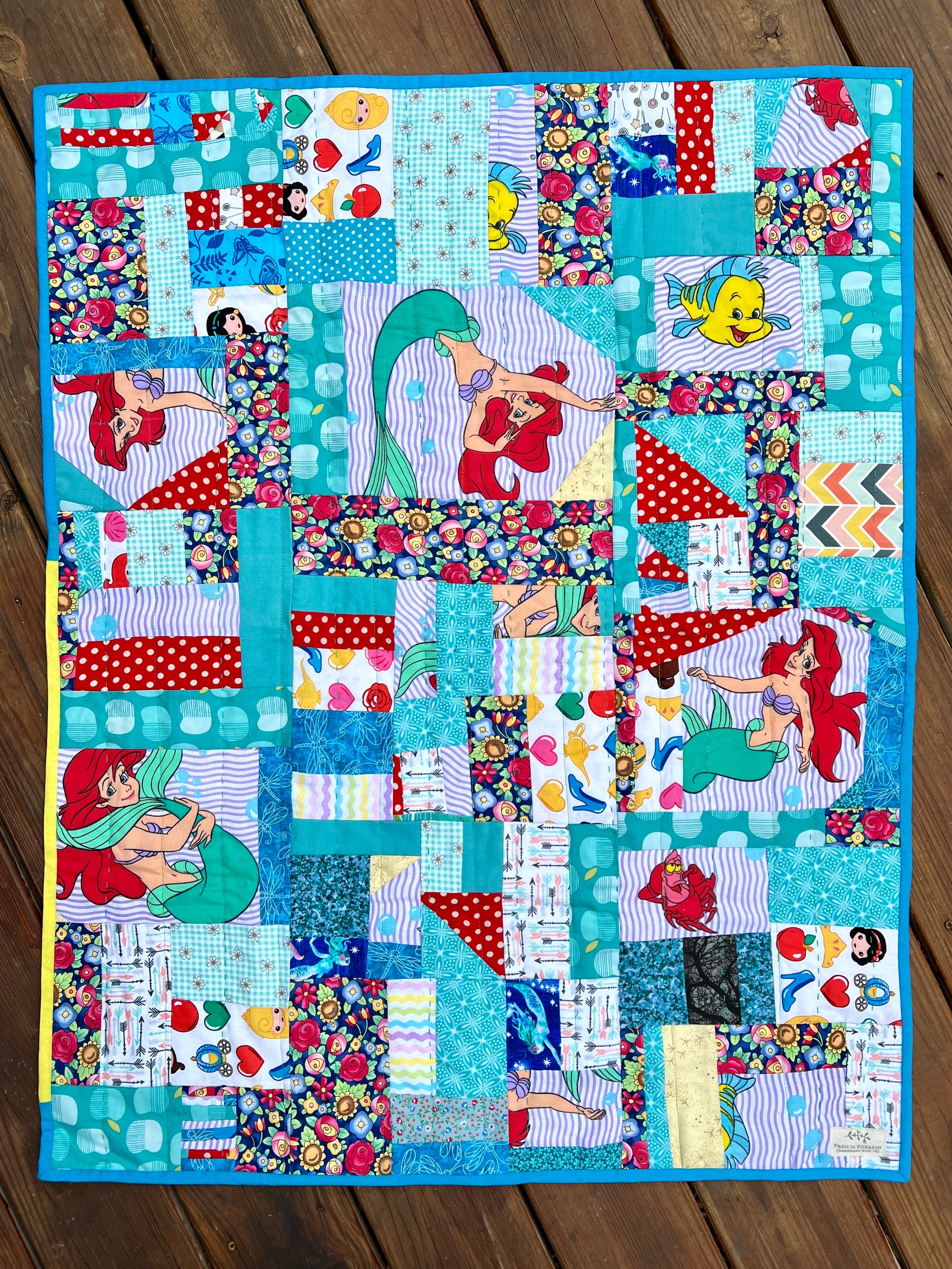 Baby pet quilt the little mermaid