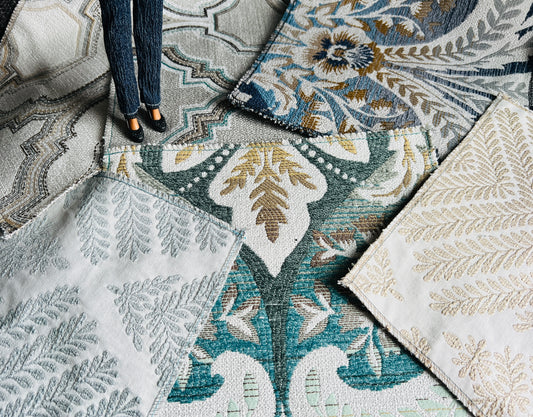 Dollhouse Rug - Upholstery Sample -  Miniature 1:12 or 1:6 Scale