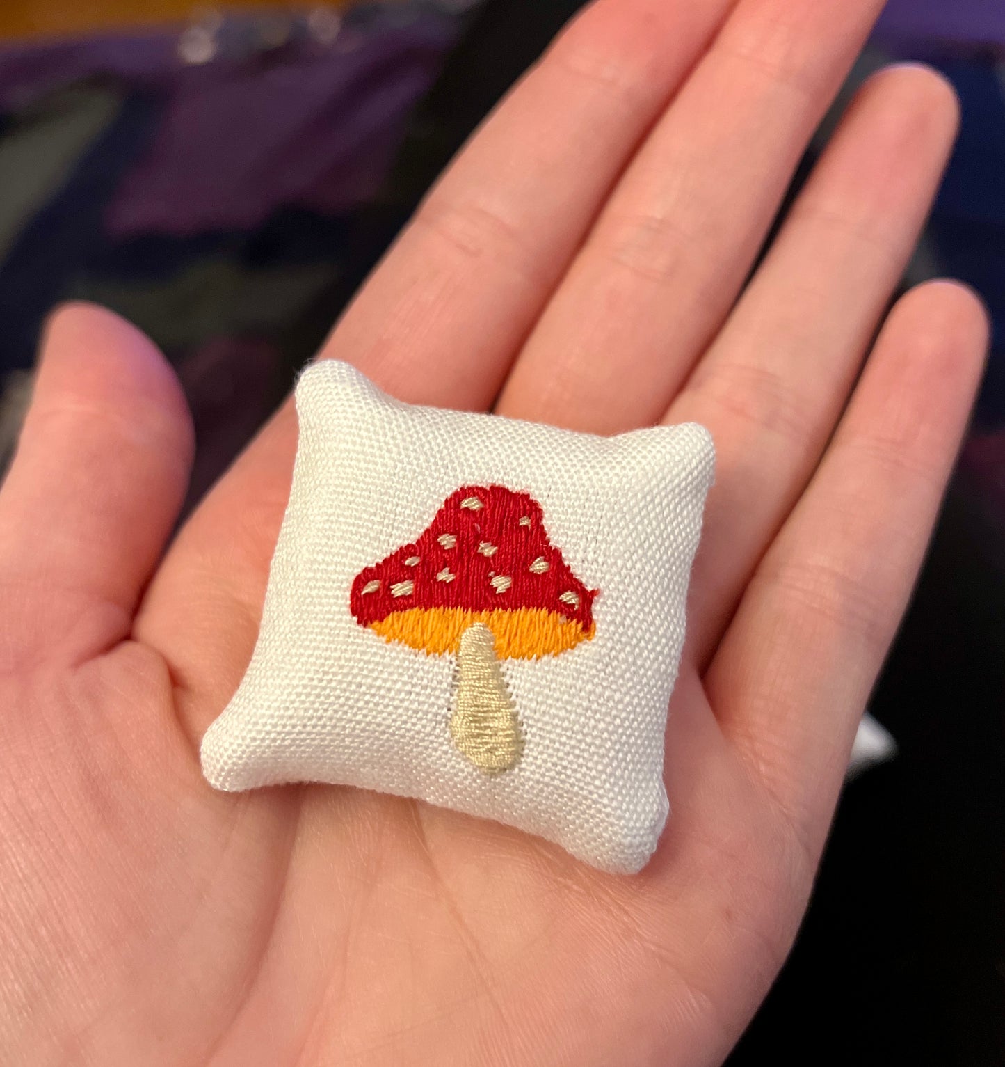Dollhouse Pillows - Embroidered Miniature Throw Pillows 1:12 Scale