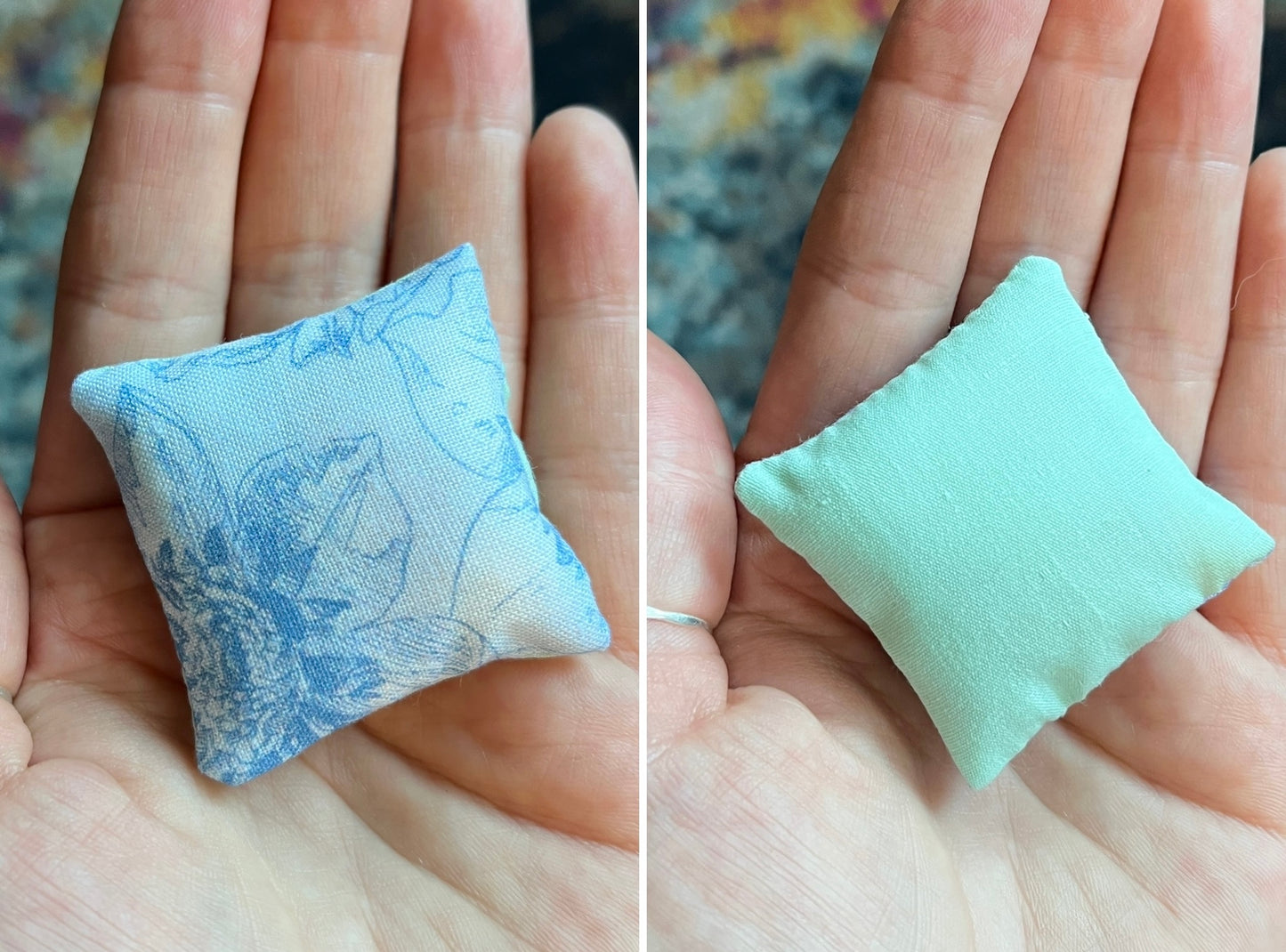 Doll Pillows - Miniature Throw Pillows - 1:12 Scale or 1:6 Scale - Sold Individually