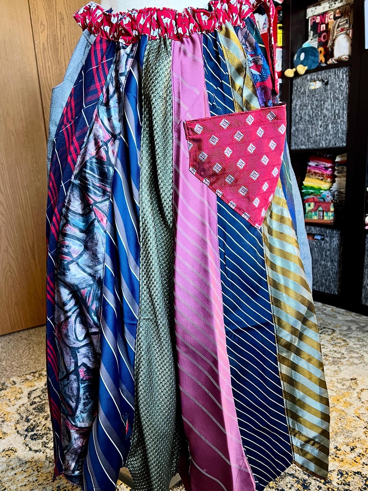 Patchwork or Neckties Skirt Collection - Sustainable Skirt with Pockets!