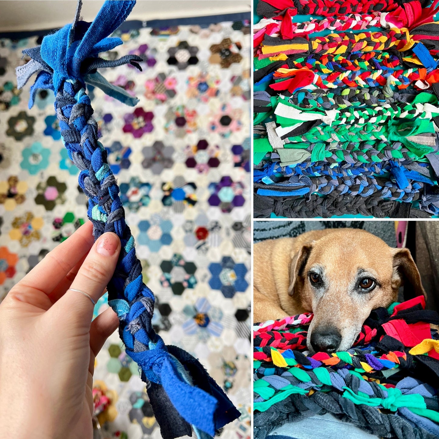 Pet Toys - Braided Dog Tug Rope or Braided Ball Cat Toy