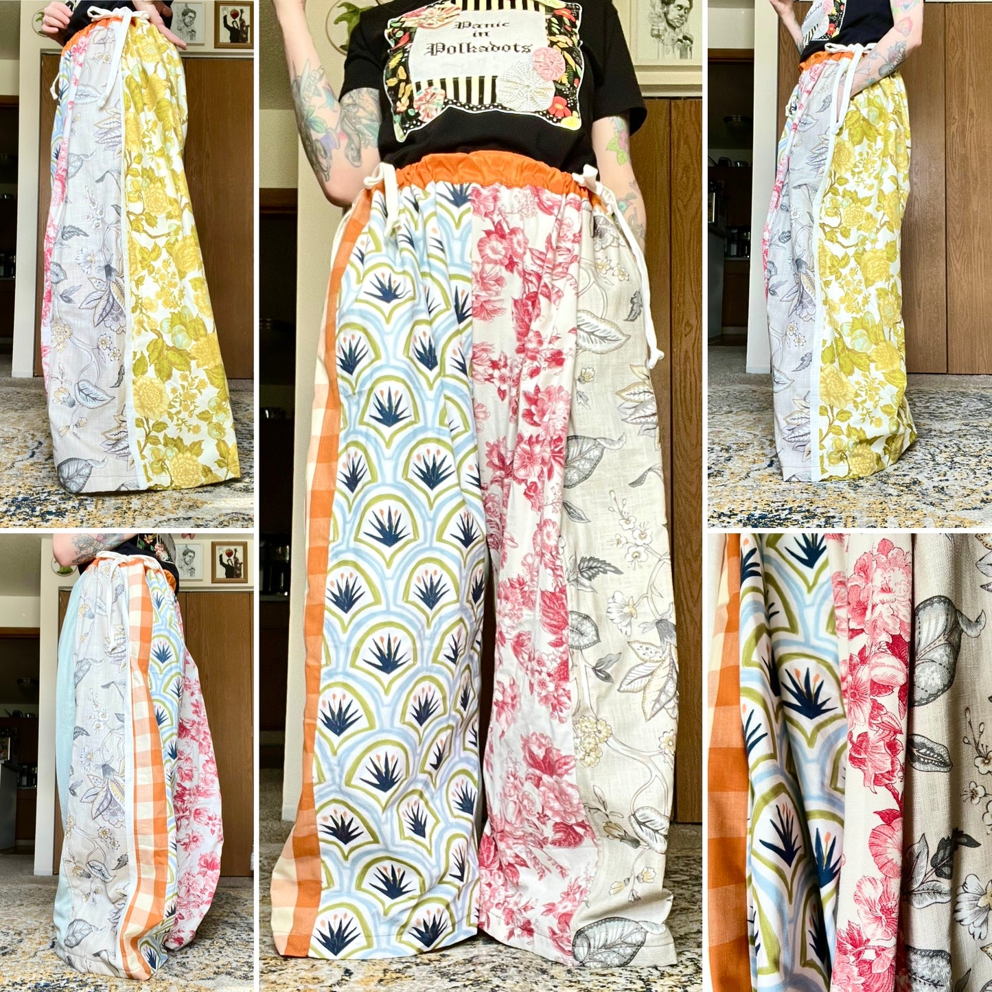 Panic Clothing - Denim or Shirt Upgrades or Designer Drapery Drawstring Pants