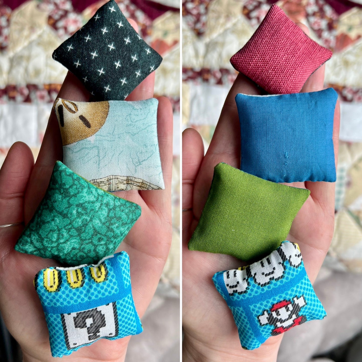 Doll Pillows D - One of a Kind Sold Individually - 1:12 Scale