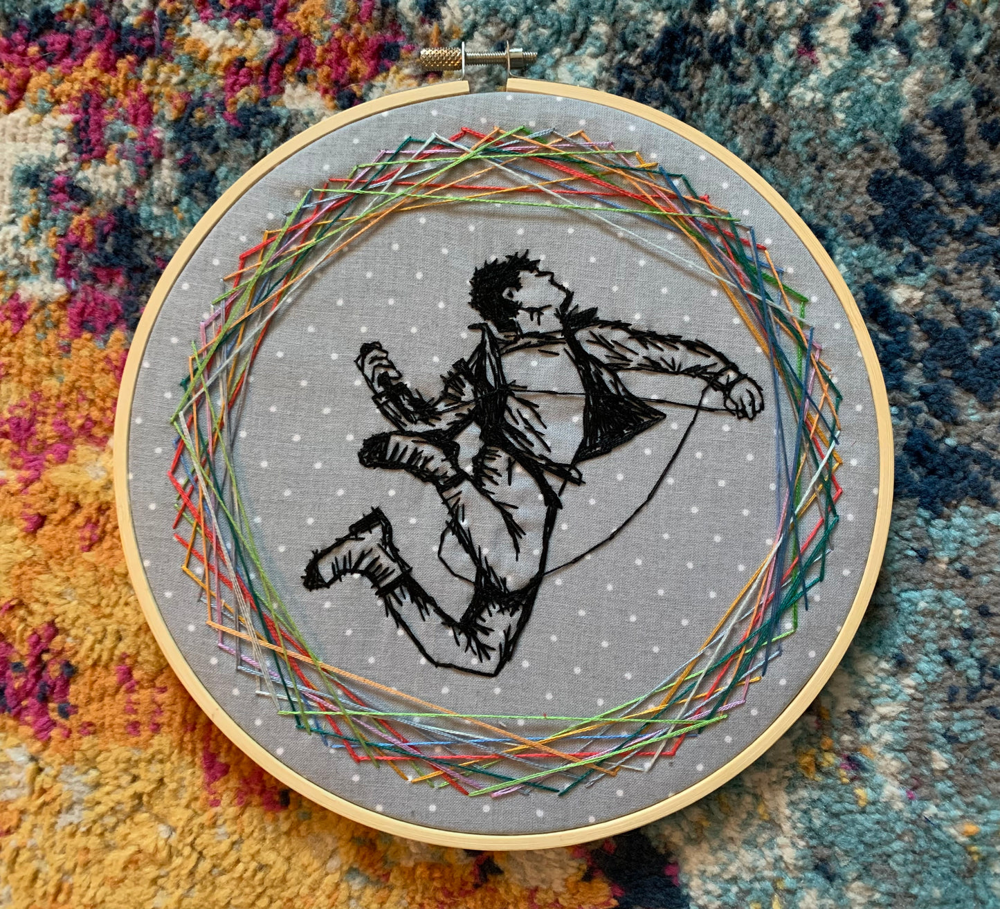 Davey Havok Embroidery Hoop - AFI But Home is Nowhere - Davey Nunarxart - Blaqk Audio