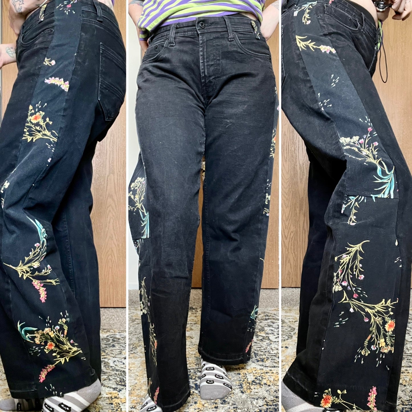 Panic Clothing - Denim Upgrades - Punk Sashiko Patchwork Mending