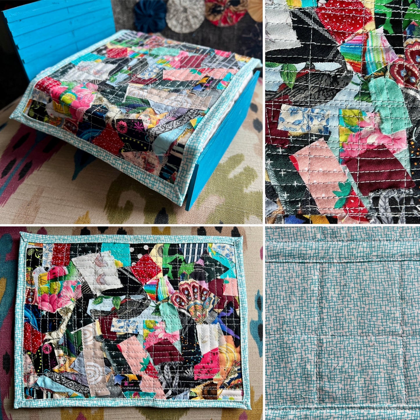 Barbie Dollhouse Quilt - Handmade Miniature Quilts - 1:6 Scale or 1:12 Scale