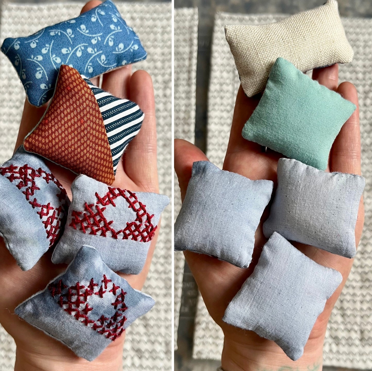 Doll Pillows - OOAK 1:12 Scale - Sold Individually