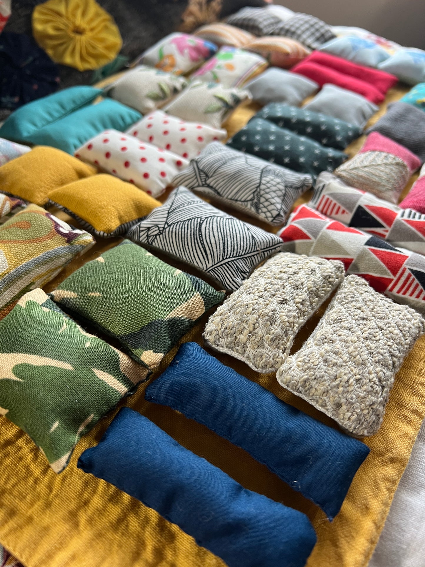 Doll Pillow Set of Two - Pair of Miniature Throw Pillows - 1:12 Scale