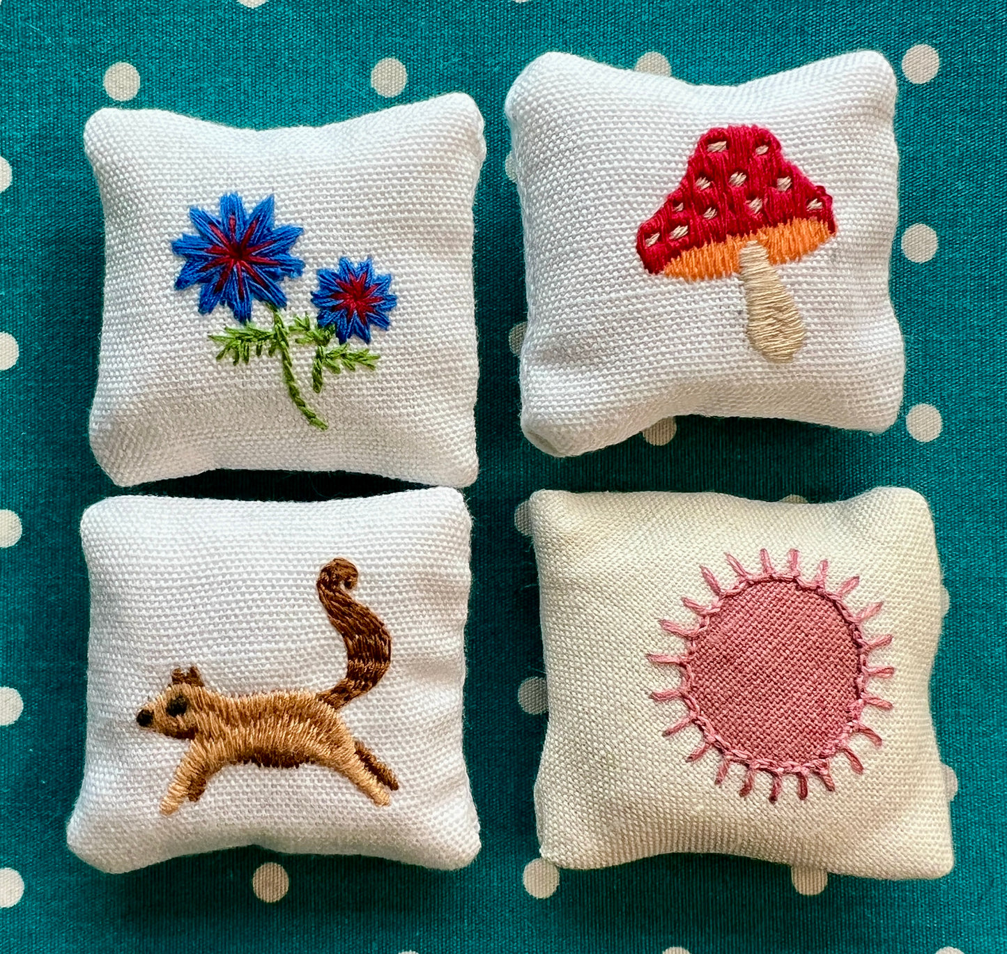 Doll Pillows - Miniature Throw Pillows 1:12 Scale or 1:6 Scale - Sold Individually