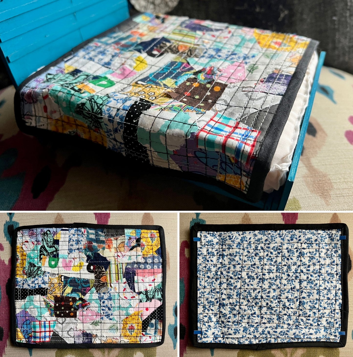 Barbie Dollhouse Quilt - Handmade Miniature Quilts - 1:6 Scale or 1:12 Scale