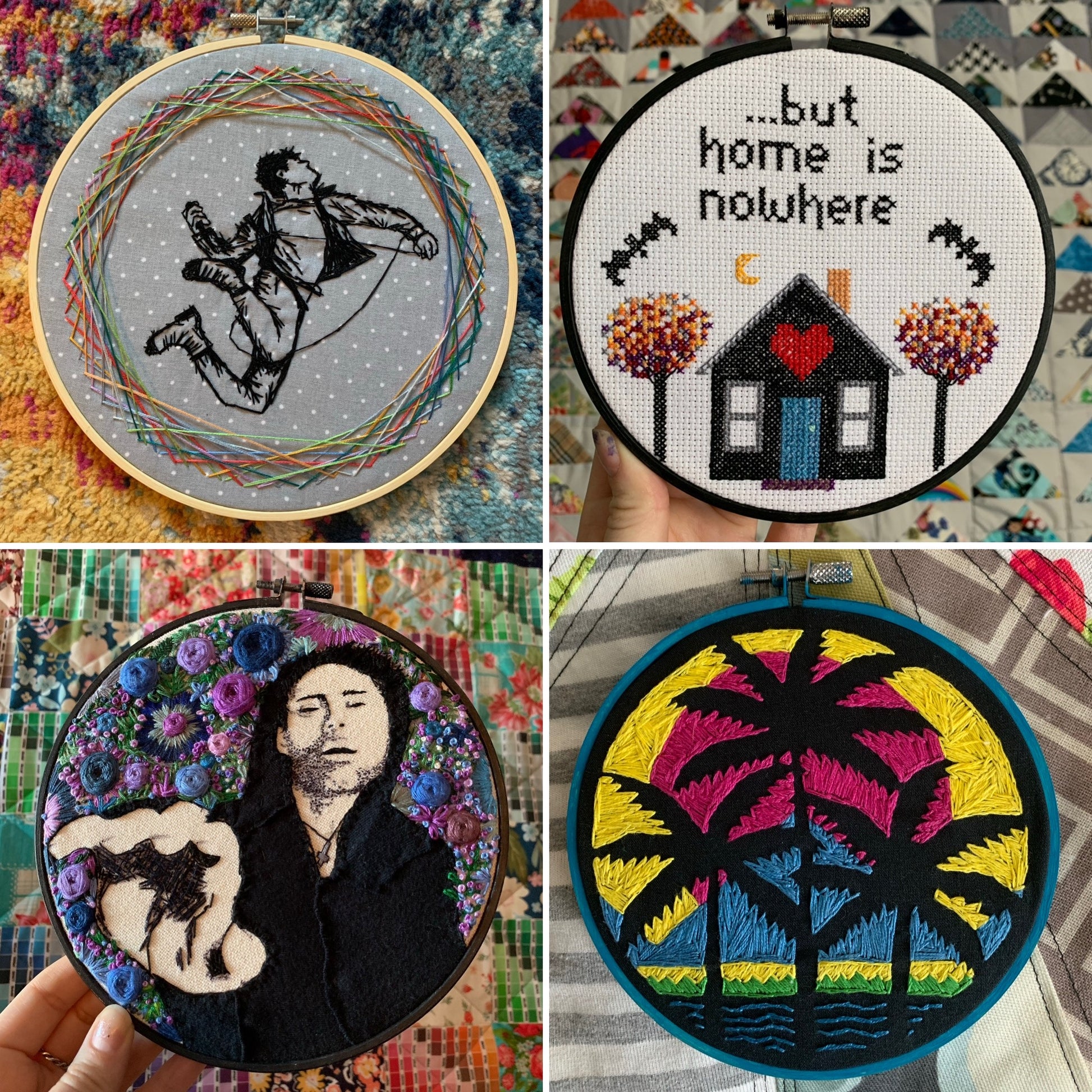 Embroidery hoop afi blaqk audio group