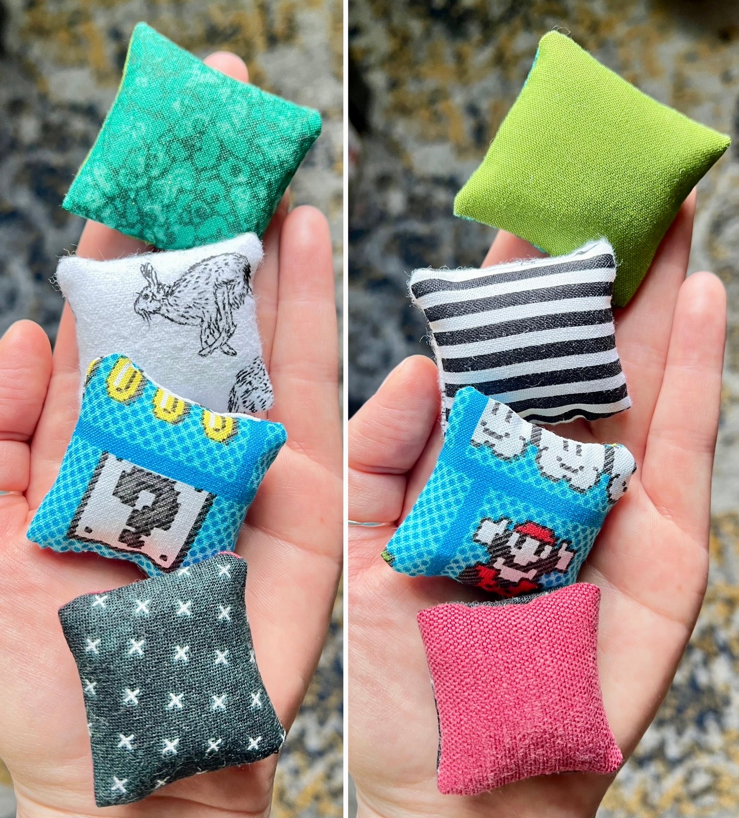 Doll Pillows D - One of a Kind Sold Individually - 1:12 Scale