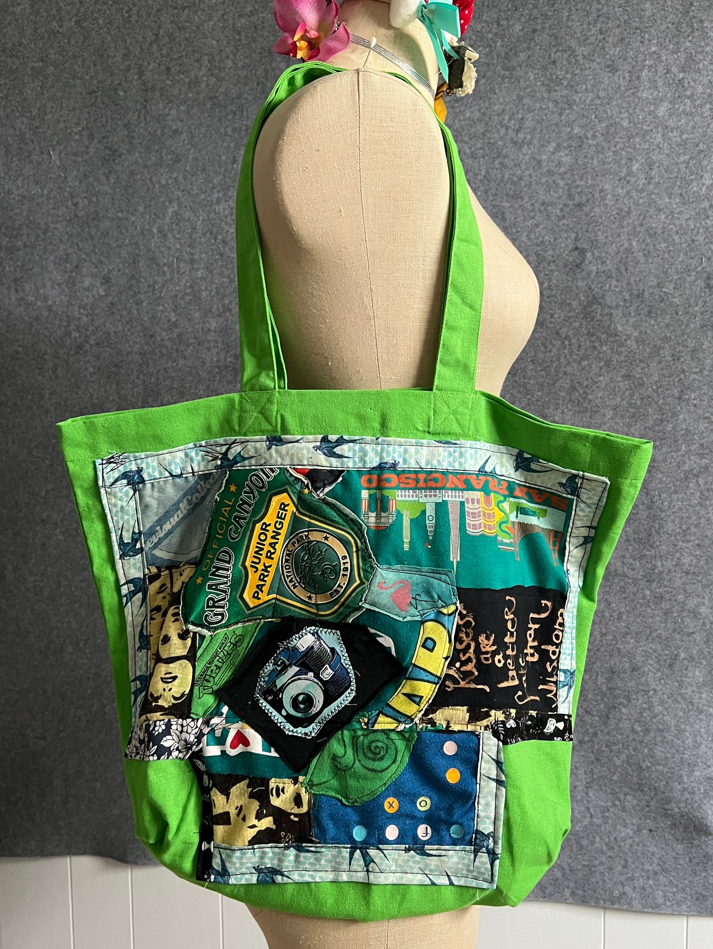 Perfectly Imperfect Tote Bag - Scrappy YoYos or Collage Tees