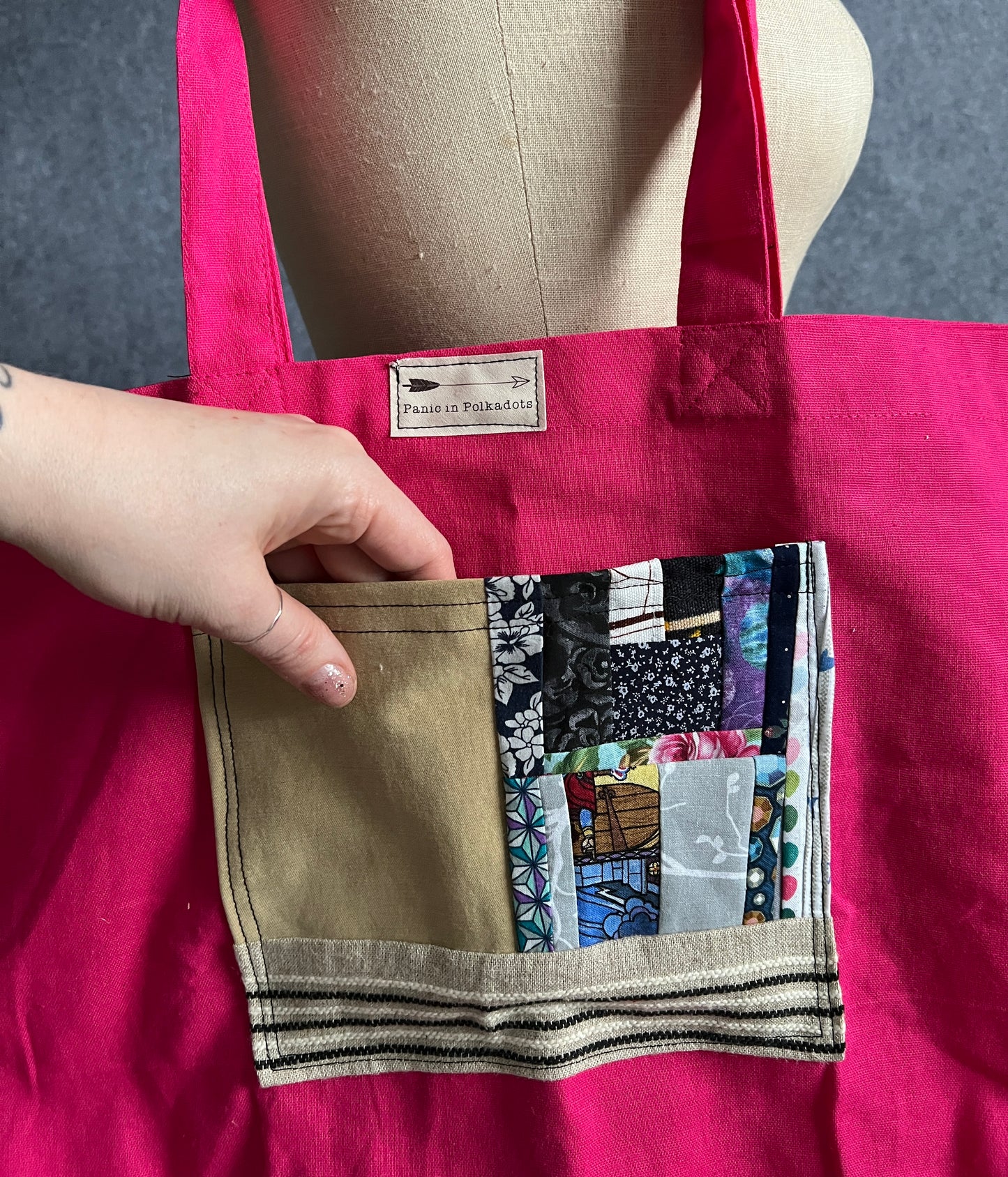 Perfectly Imperfect Tote Bag - Scrappy YoYos or Collage Tees