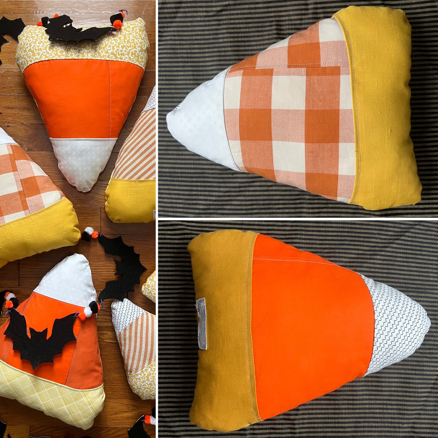 Cute Giant Pillow - Wrapped Candy, Candy Corn, Strawberry or Mini Bolster Neck Pillow