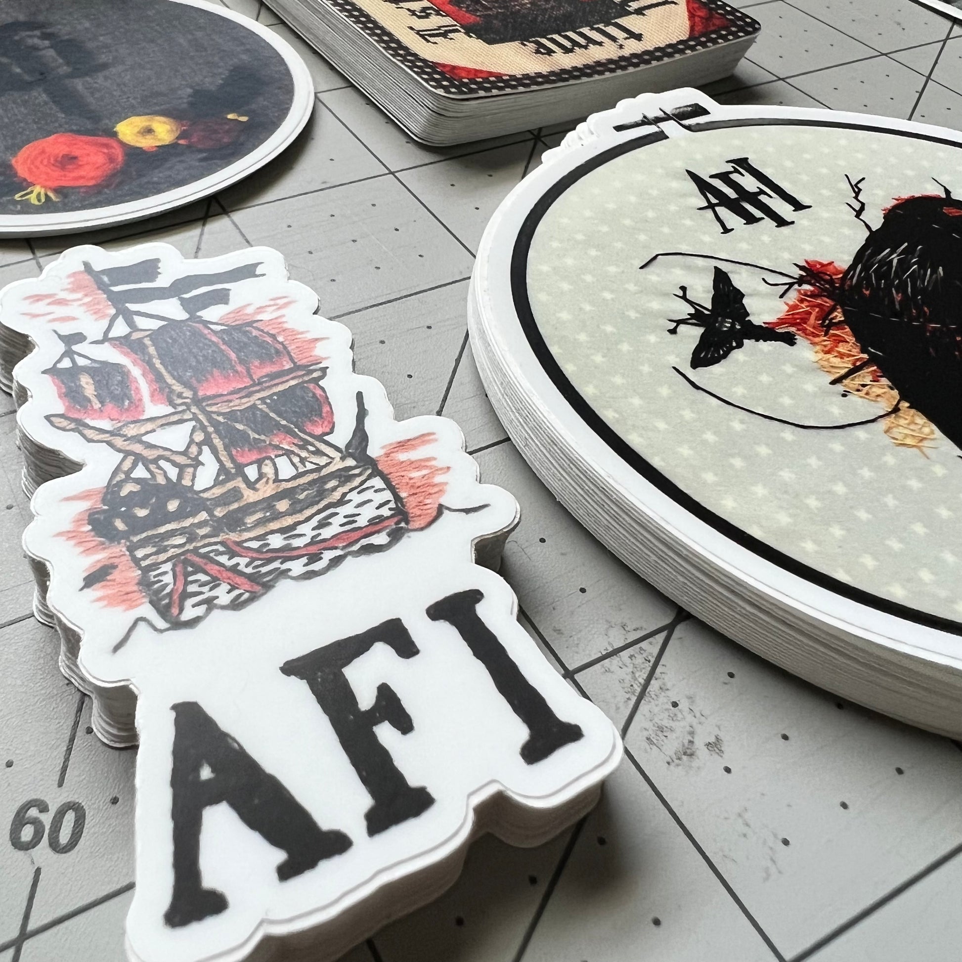 AFI Embroidery Hoop Wall Art - A Fire Inside - Put Your Petals in My M –  Panic in Polkadots