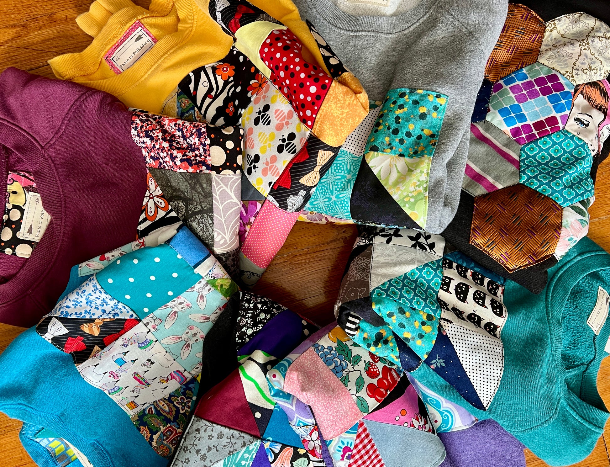 Quilty sweatshirts group 