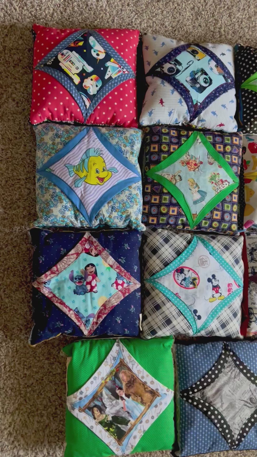 Cathedral square tooth fairy pillows Video